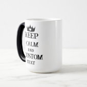 Calm保 and Create Your Own Make Add文字はこちら モーフィングマグカップ (正面左)