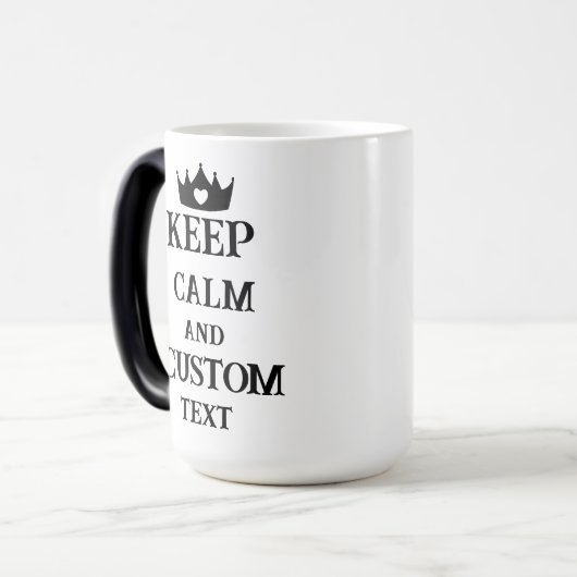 Calm保 and Create Your Own Make Add文字はこちら モーフィングマグカップ (正面左)