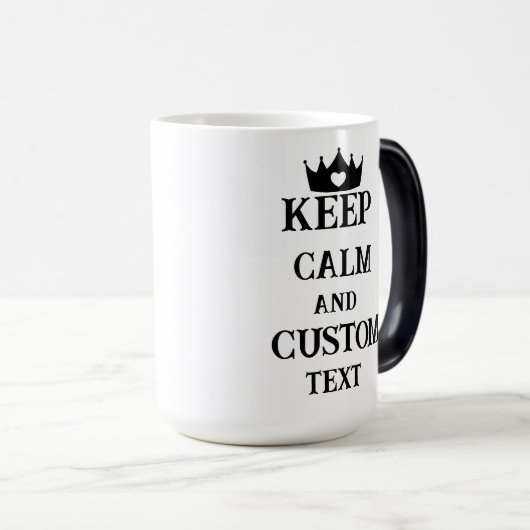 Calm保 and Create Your Own Make Add文字はこちら モーフィングマグカップ (正面右)