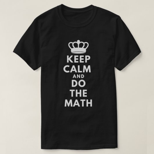 Calm保 and Do the Math – 数学先生 Tシャツ (デザイン正面)