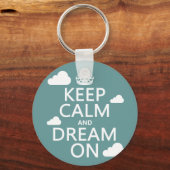 Calm保 and Dream On （雲） – すべての色 キーホルダー (正面)