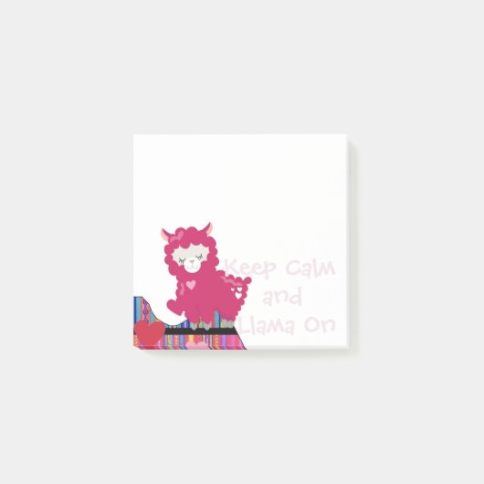 Calm保 and Llama On - Post-Its Notes ポストイット (正面)