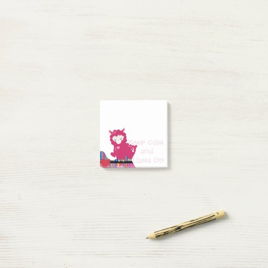 Calm保 and Llama On - Post-Its Notes ポストイット (デスク上)