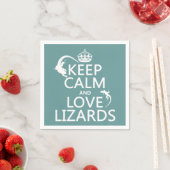 Calm保 and Love Lizards – 全カラー スタンダードカクテルナプキン (インサイチュ)