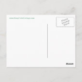 Calm保 and Make a Wish Softティール(緑がかった色)はがき ポストカード (裏面)