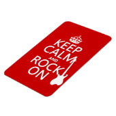 Calm保 and Rock On （ギター） （任意の色） マグネット (左側)