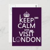 Calm保 and Visit London ポストカード (正面/裏面)