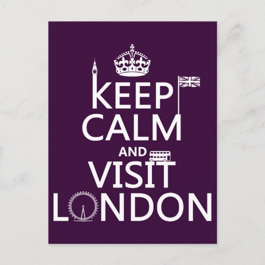 Calm保 and Visit London ポストカード (正面)