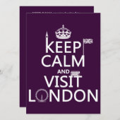 Calm保 and Visit London 招待状 (正面/裏面)