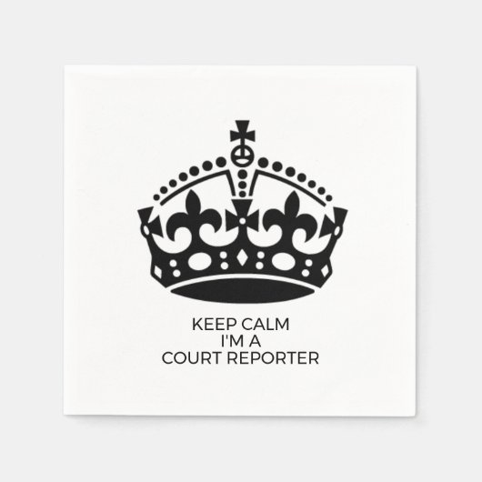 Calm保 I'm a Court Reporterの法務職 スタンダードカクテルナプキン (正面)