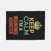 Calm保 I's A Insurance Adjuster フリースブランケット (正面(横))