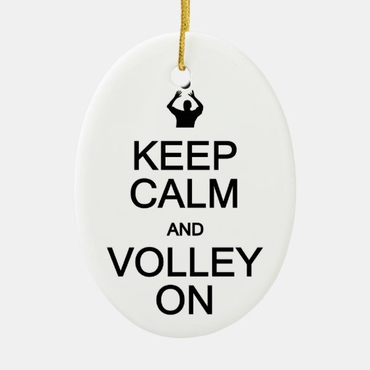 Calm保 & Volleyオンオーナメントカスタマイズ, セラミックオーナメント (正面)