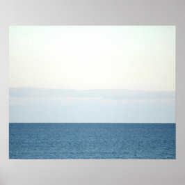 Calm海ホライズンカラーミニマリスト16x20 ポスター