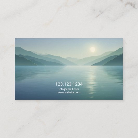 Calm自然風景マッサージセラピスト 名刺 (裏面)