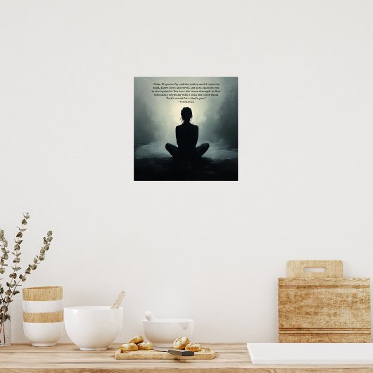 calm （ドア1051） ポスター (キッチン)