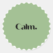Calm – ミニマリストのシール ラウンドシール (正面)