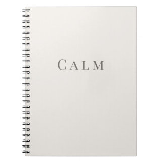 Calm – ミニマルタイポグラフィーノート ノートブック