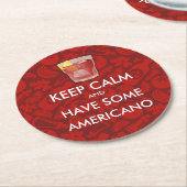 Calm 保 – アメリカーノ ラウンドペーパーコースター (アングル)