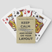 CALM 保 -レイアウトモデルのファンで作業 トランプ (裏面)