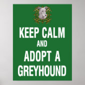 Calm 保 & Adopt a Greyhound ポスター (正面)