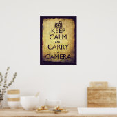 Calm 保 and a Cameraのヴィンテージ旧スタイル ポスター (キッチン)