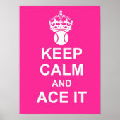 Calm 保 and Ace It Poster in Pink ポスター (正面)