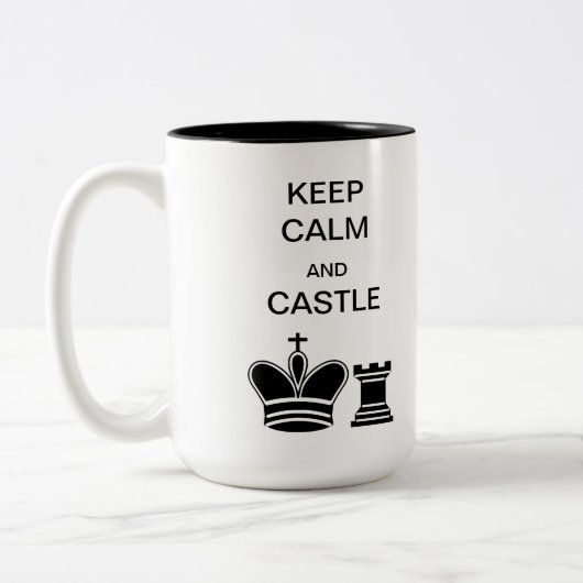 Calm 保 And Cassle/Checkmate 2音マグ ツートーンマグカップ (左)