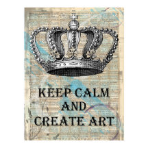 Calm 保 and Create Artヴィンテージグラフィック抽象芸術