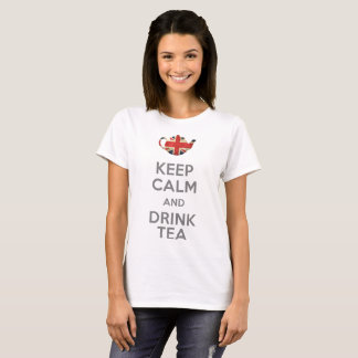 Calm 保 And Drink Tea – ベーシックウィメンズTシャツ Tシャツ