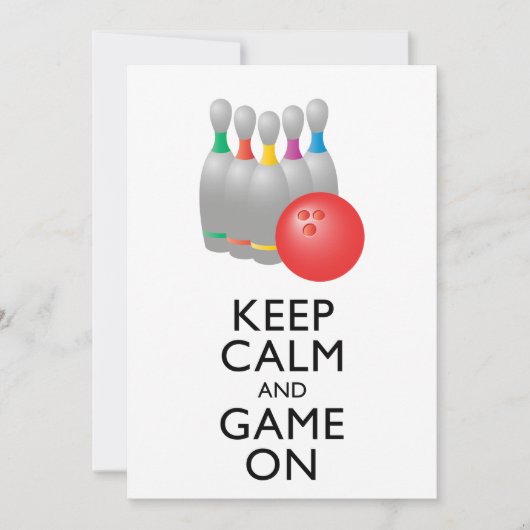 CALM 保 AND GAME ON -ボーリング (正面)