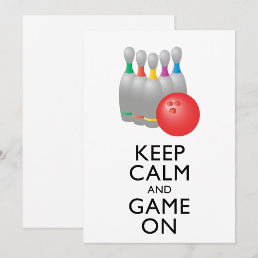 CALM 保 AND GAME ON -ボーリング (正面/裏面)