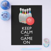 CALM 保 AND GAME ON -ボーリング チラシ (シングル)