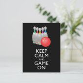 CALM 保 AND GAME ON -ボーリング ポストカード (スタンド正面)