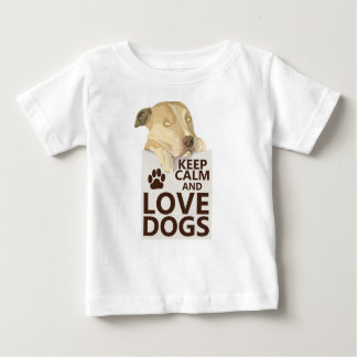Calm 保 and Love My Big Dogsフォトベビー ベビーTシャツ