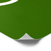 Calm 保 and Love Sloths (任意の背景色) ポスター (角)