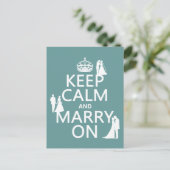 Calm 保 and Marshes On （任意の色の背景） ポストカード (スタンド正面)