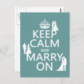 Calm 保 and Marshes On （任意の色の背景） ポストカード (正面/裏面)