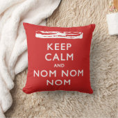 Calm 保 and Nom Nom Nom (Bacon) クッション (ブランケット)