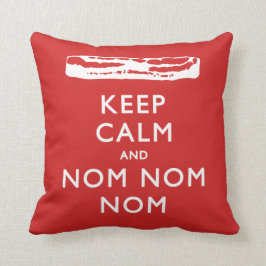 Calm 保 and Nom Nom Nom (Bacon) クッション
