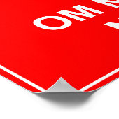 Calm 保 and Om Nom Nom恐竜のポスターのサイン ポスター (角)