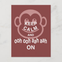 Calm 保 and Ooh Ooh Aah Aah On Monkey Artプリント