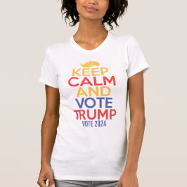 Calm 保 and Support Trump 2024女子Tシャツ Tシャツ