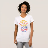 Calm 保 and Support Trump 2024女子Tシャツ Tシャツ (正面フル)