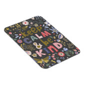 Calm 保 Be Kindフォークアートフラワーズ マグネット (右側)