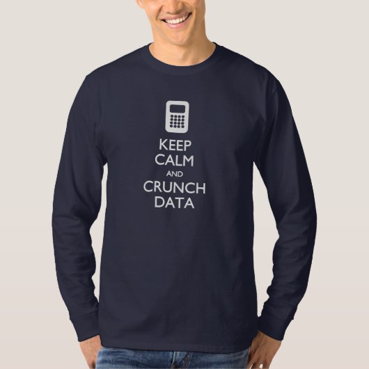 Calm 保 Crunch Data Big Data Tシャツ (正面)