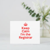 Calm 保 I is the Registrar in Red ポストカード (スタンド正面)