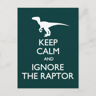 Calm 保 Ignore Raptorポストカード ポストカード