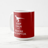 Calm 保 Ignore the Raptor Mug コーヒーマグカップ (正面左)