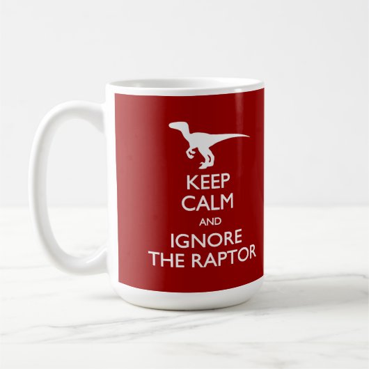 Calm 保 Ignore the Raptor Mug コーヒーマグカップ (左)
