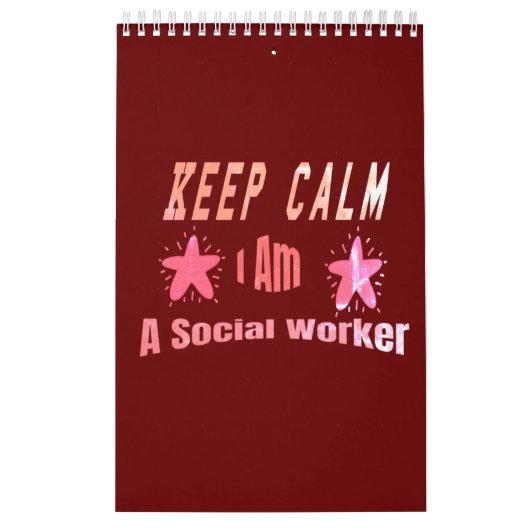 Calm 保 I'M A Social Worker Calendar カレンダー (カバー)